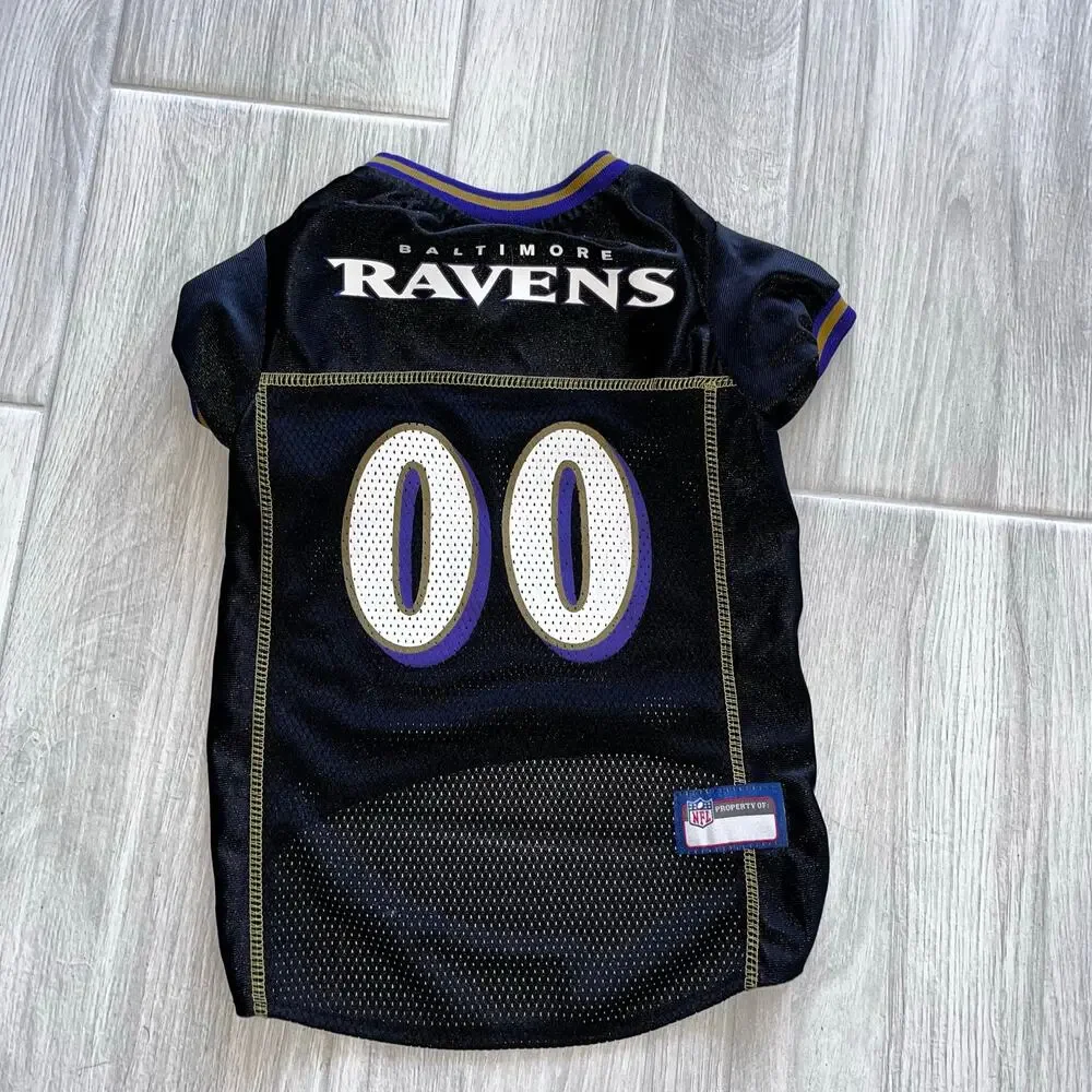 NFL Pets First Baltimore Ravens 00 Large Dog Pet Jersey